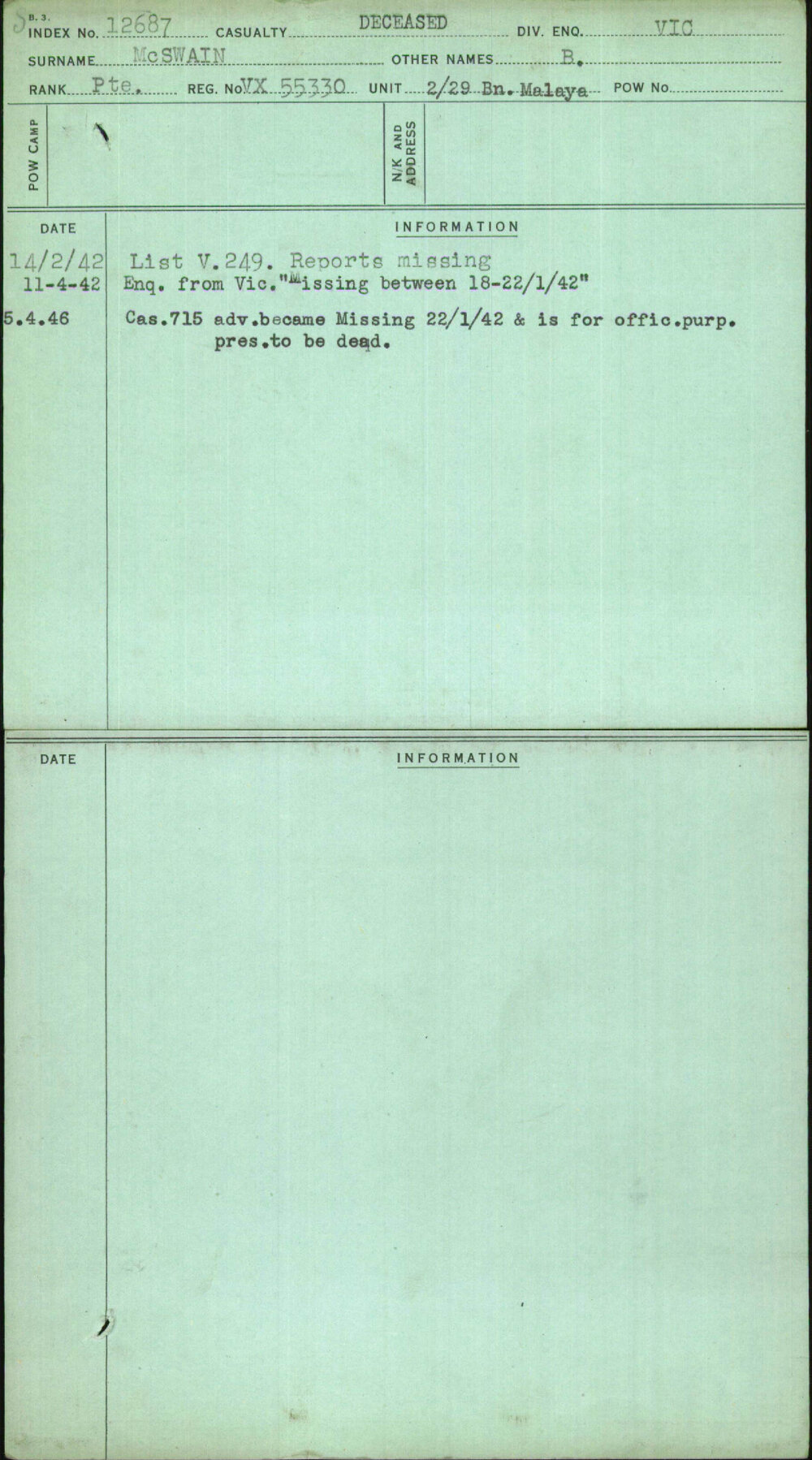 Mcswain, B, VX55330