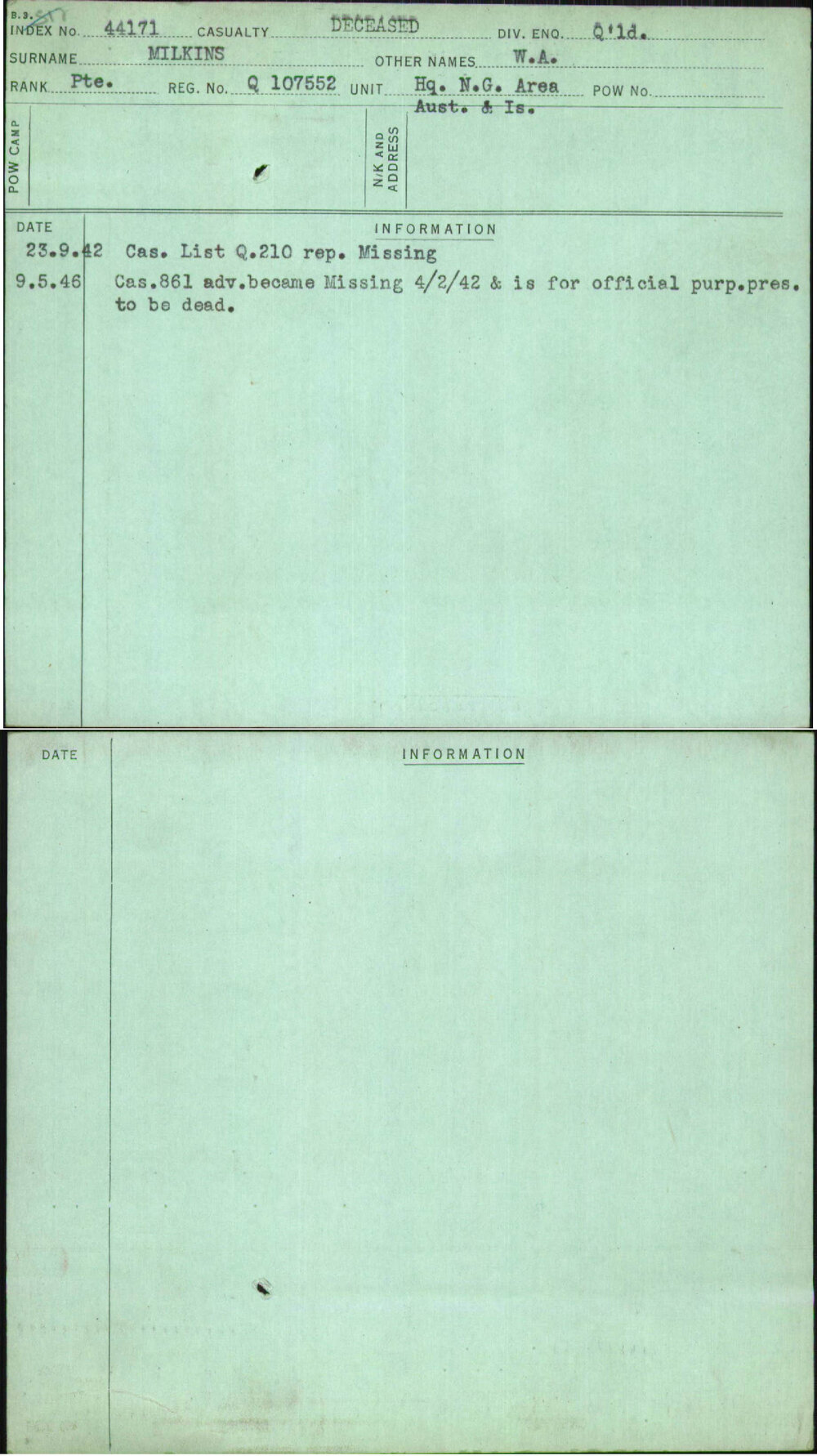 Milkins, W A, Q107552