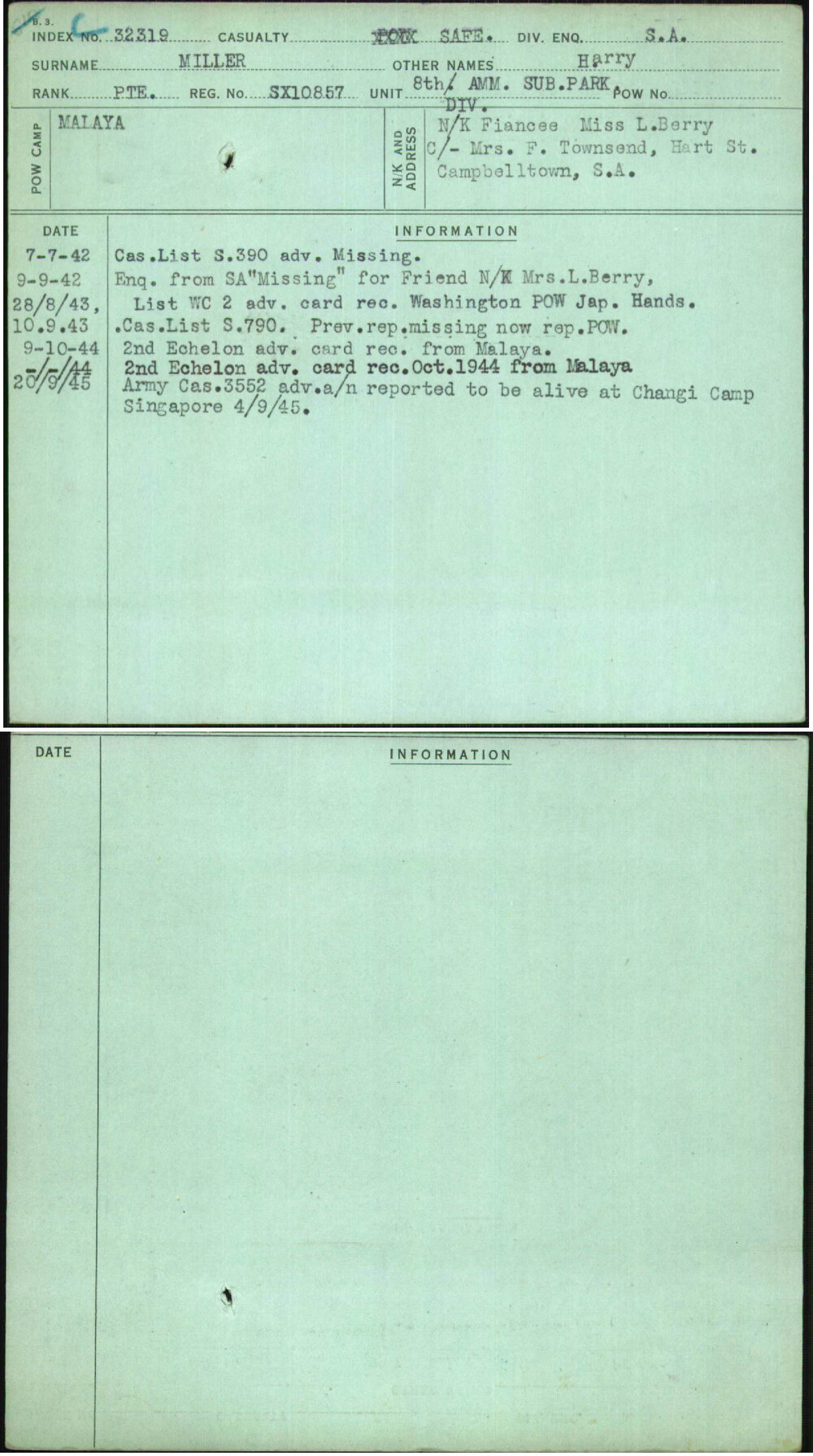 Miller, Harry, SX10857