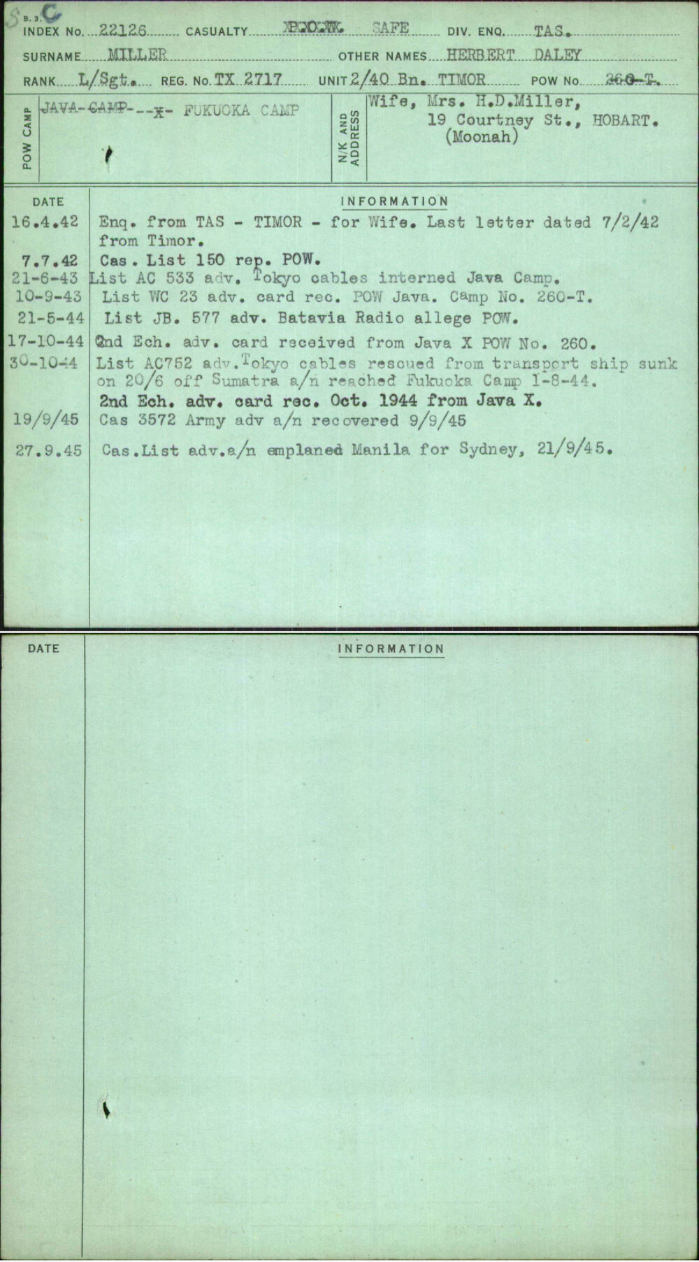 Miller, Herbert Daley, TX2717