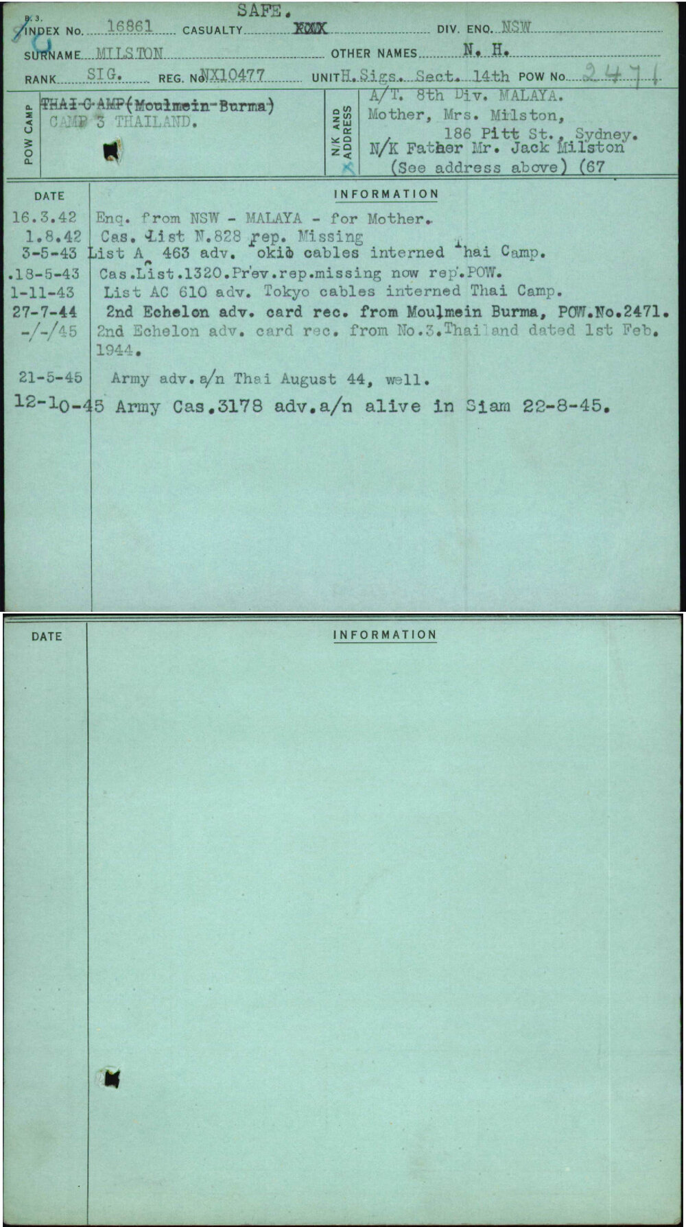 Milston, N H, NX10477