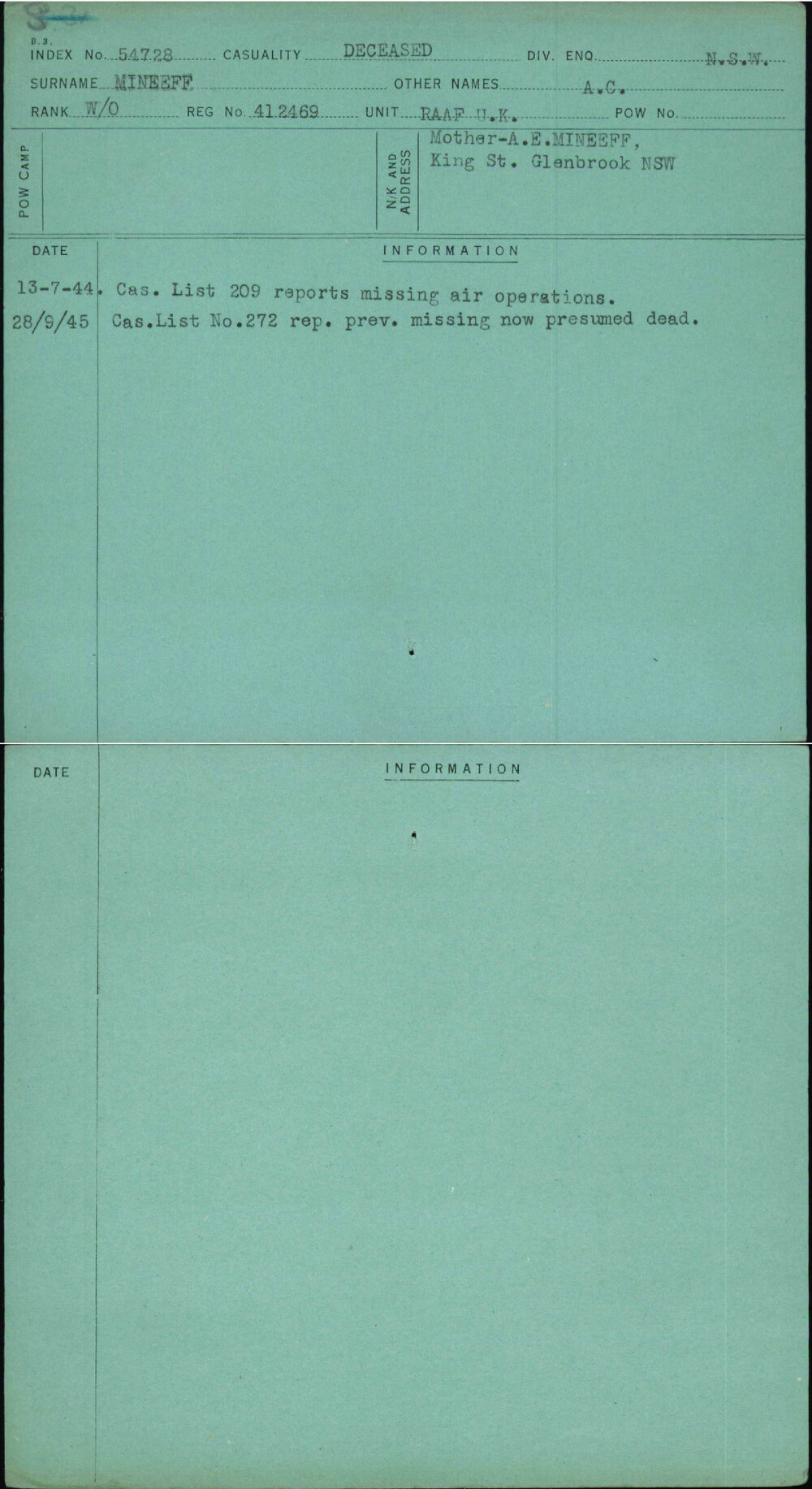 Mineeff, A C, 412469