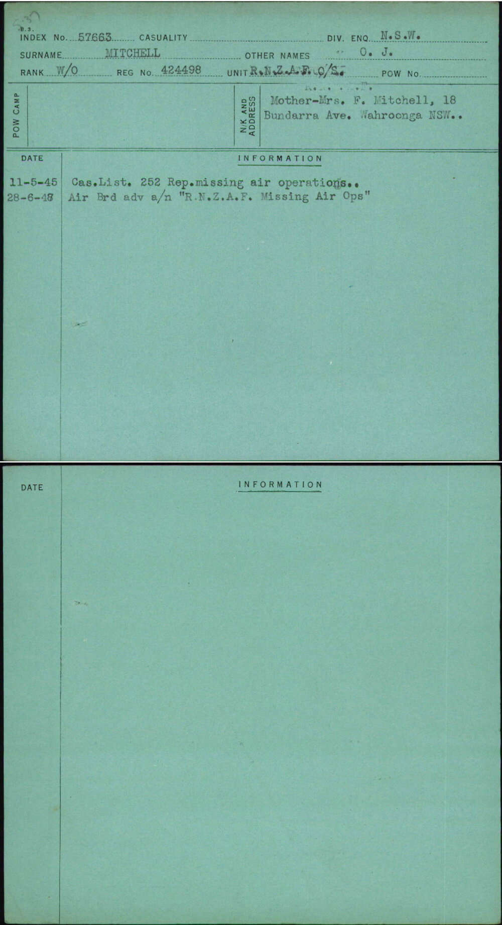 Mitchell, O J, 424498