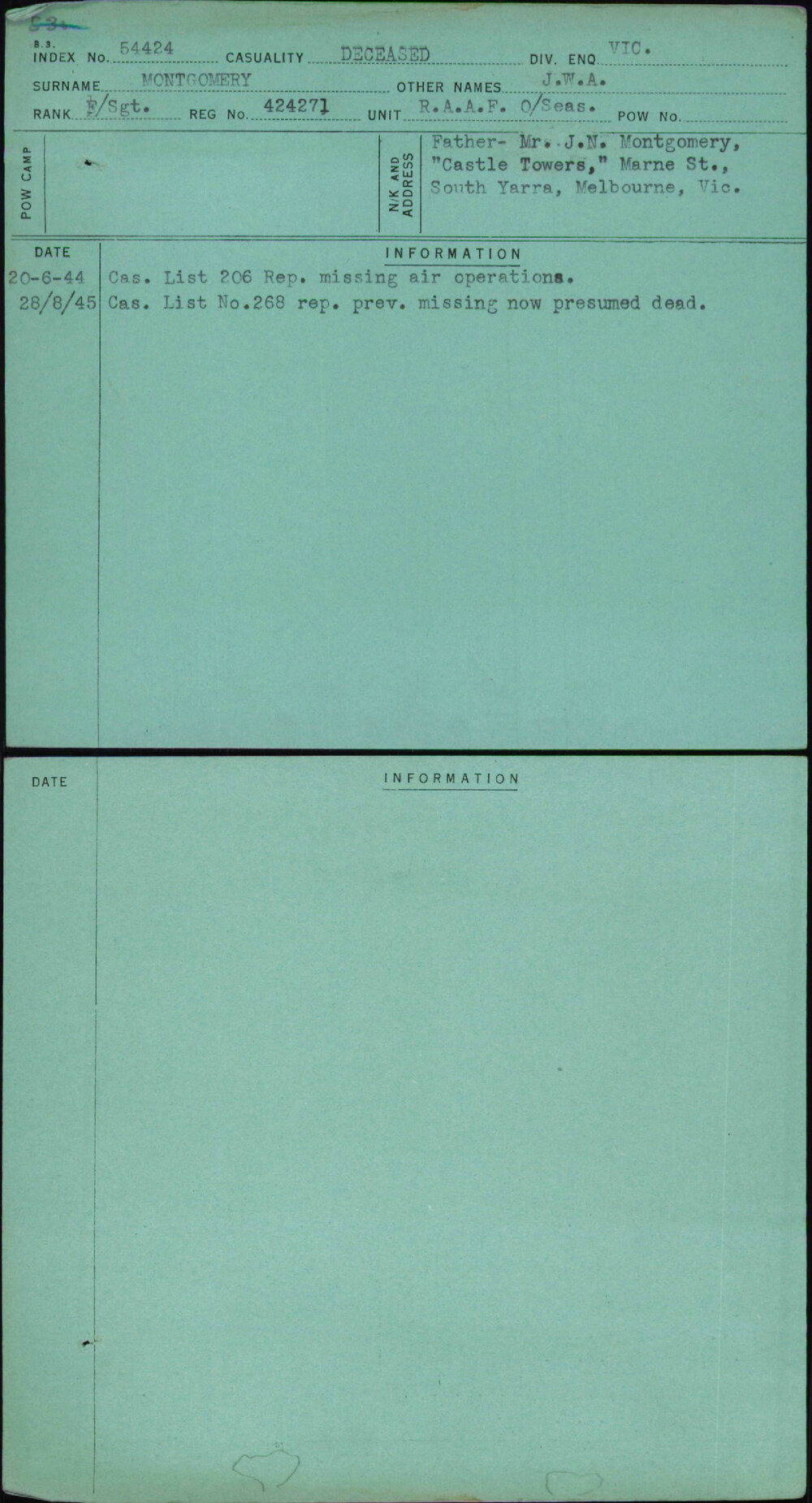 Montgomery, J W A, 424271