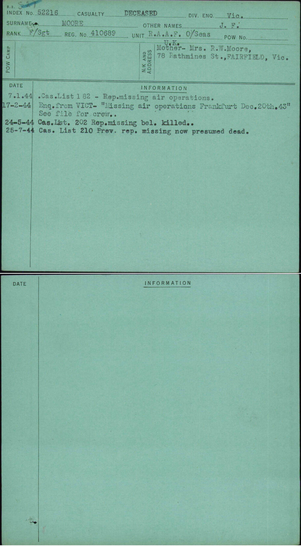 Moore, J F, 410689