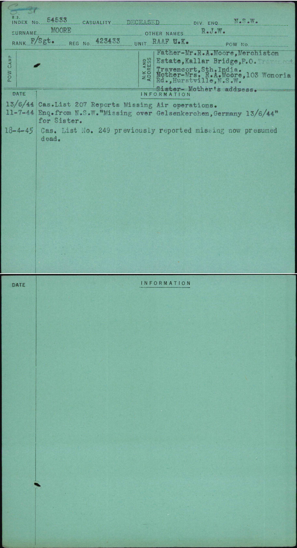 Moore, R J W, 423433