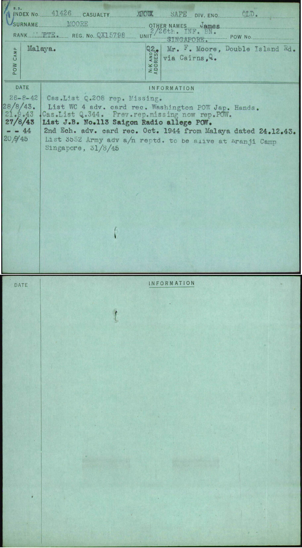 Moore, James, QX15798