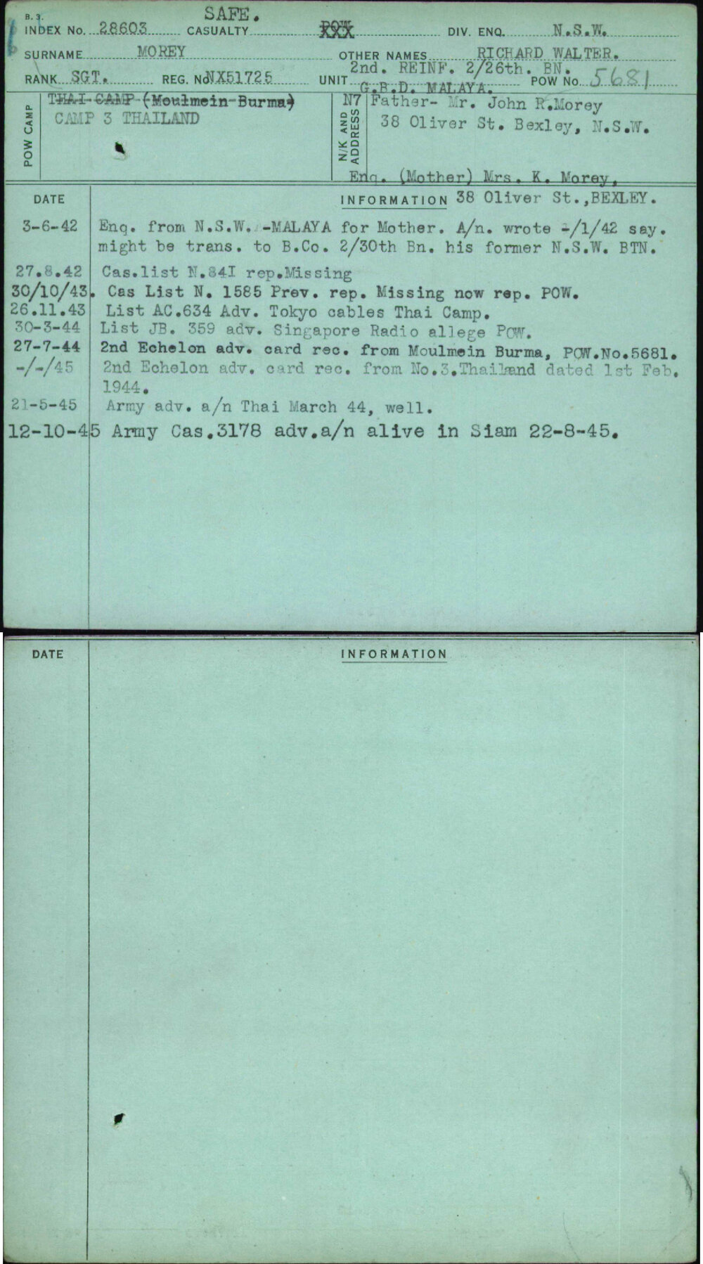 Morey, Richard Walter, NX51725