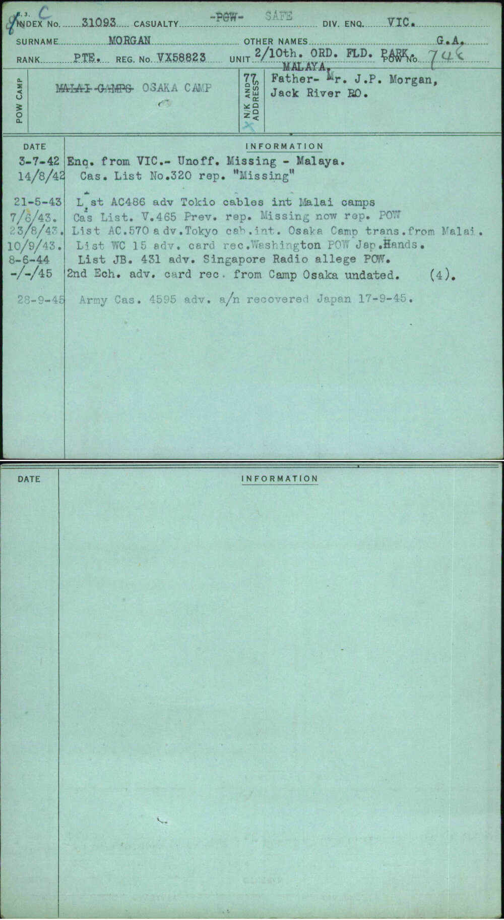 Morgan, G A, VX58823