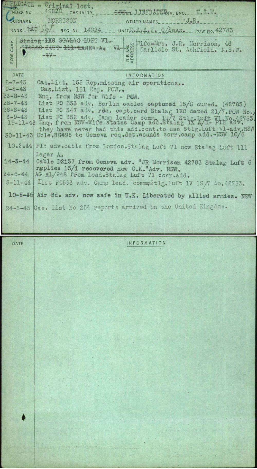 Morrison, J R, 14824