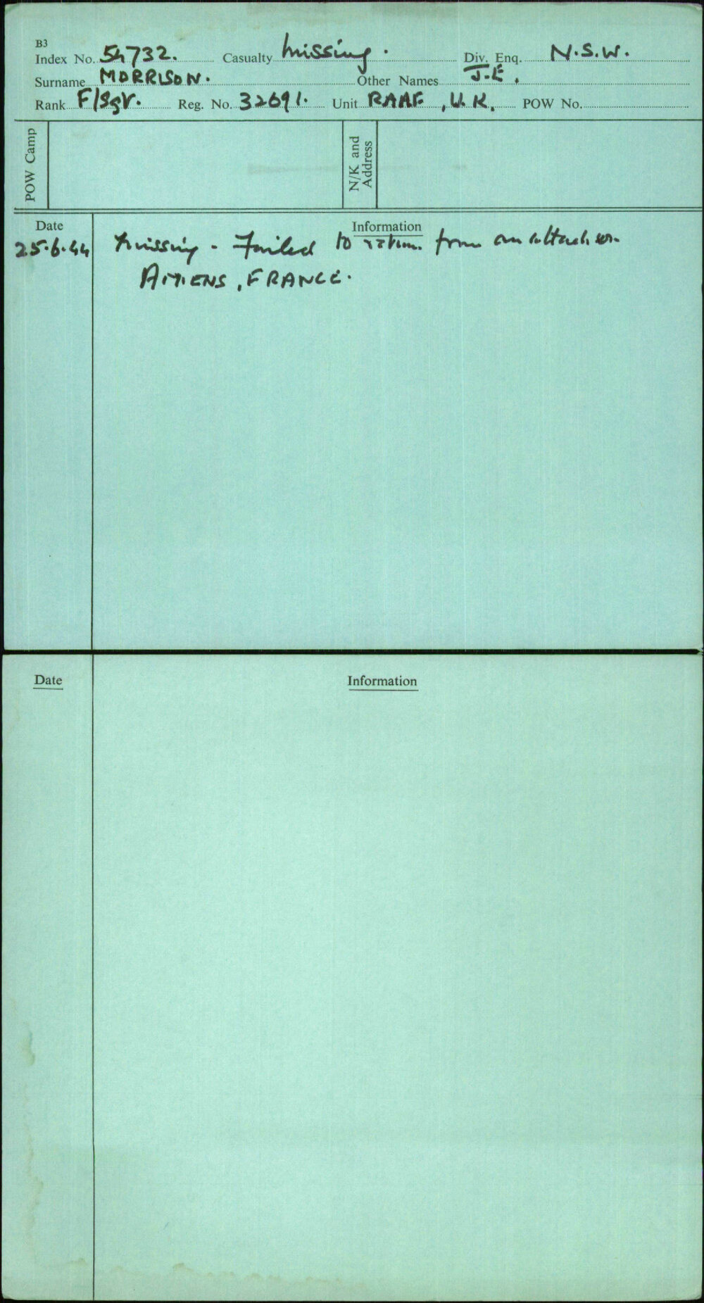 Morrison, J E, 32691