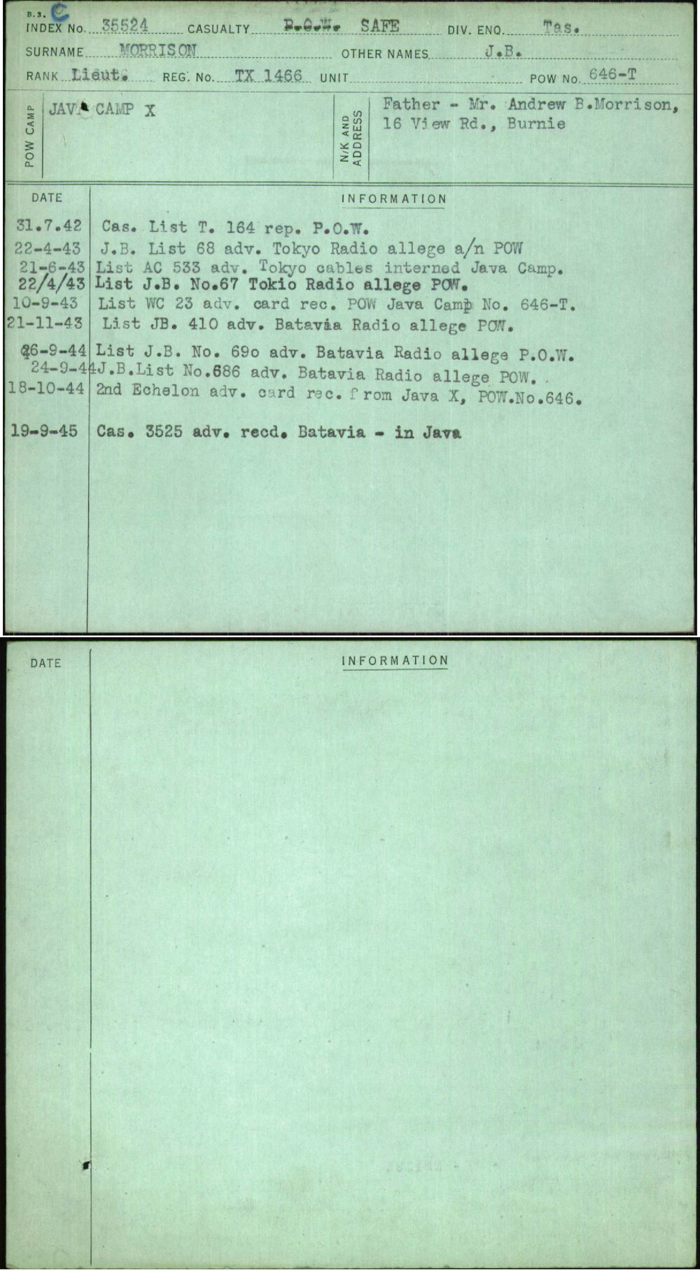 Morrison, J B, TX1466