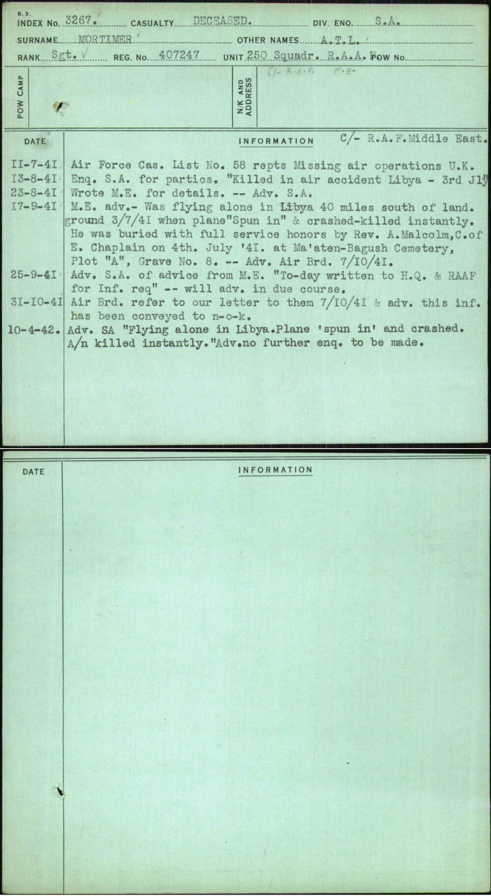 Mortimer, A T L, 407247