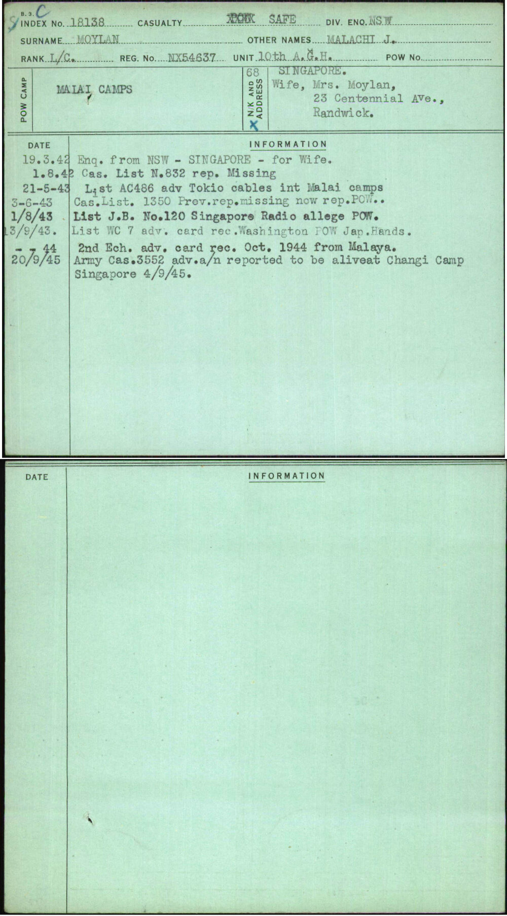 Moylan, Malachi J, NX54637