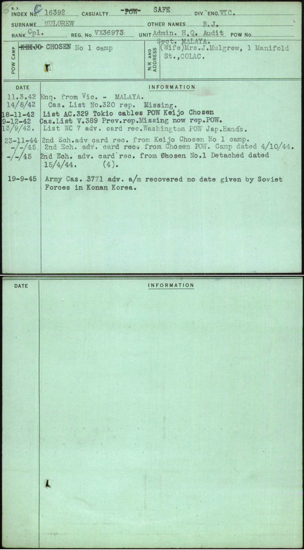 Mulgrew, B J, VX36973