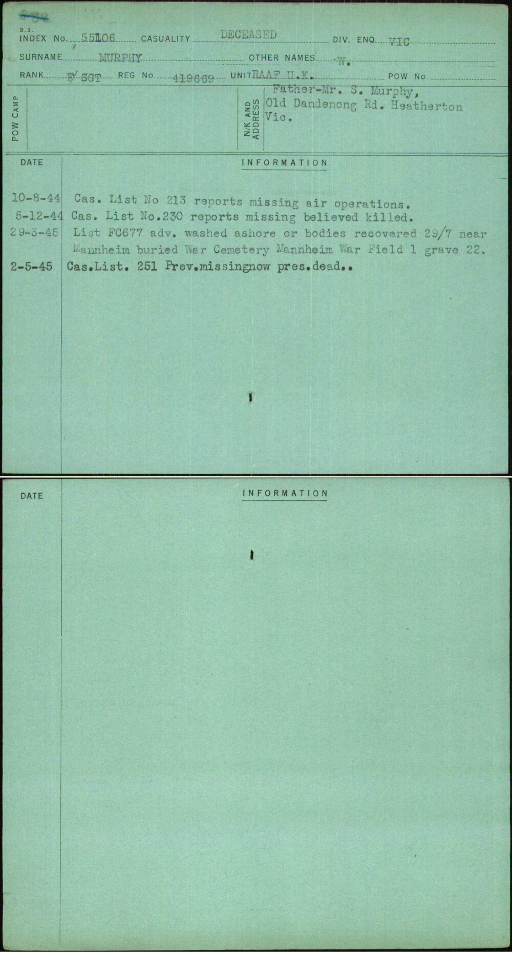 Murphy, W, 419669