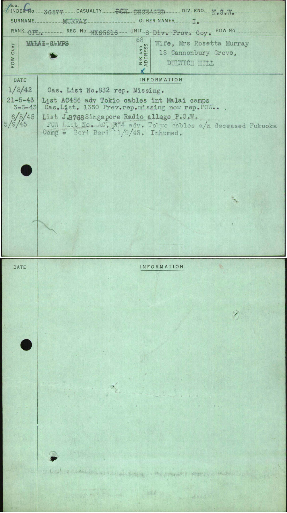 Murray, I, NX65616