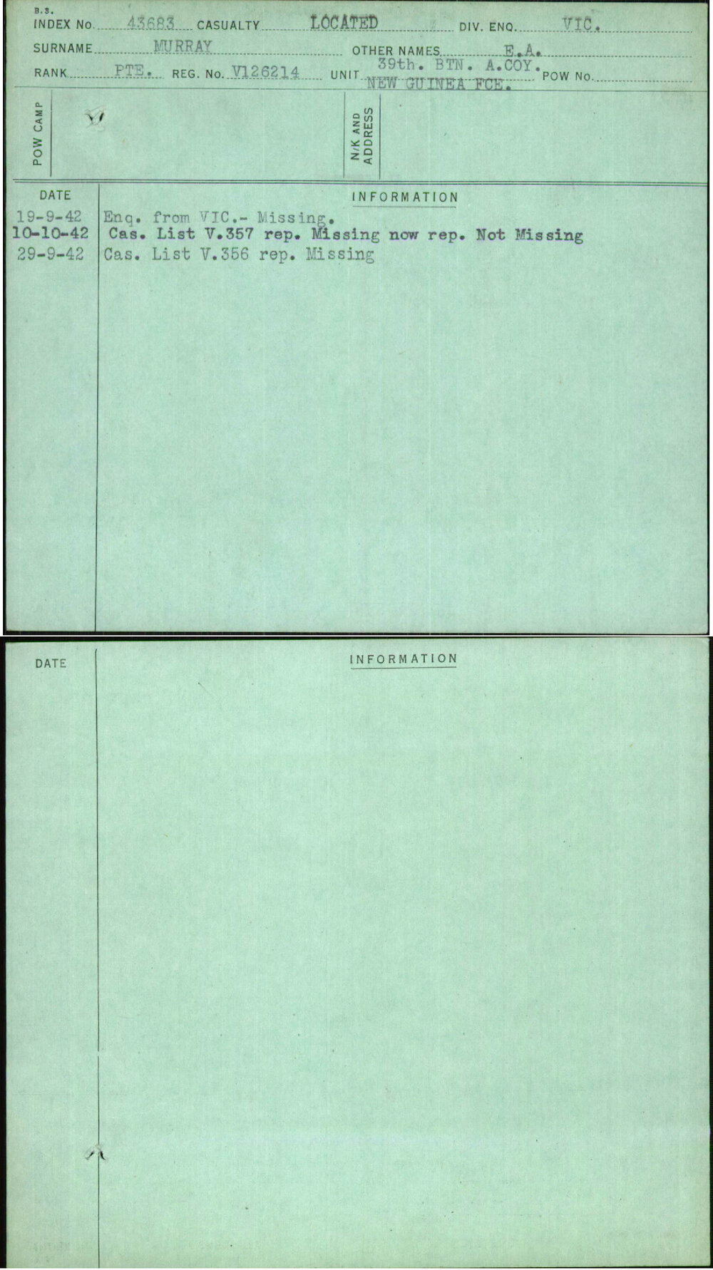 Murray, E A, V126214