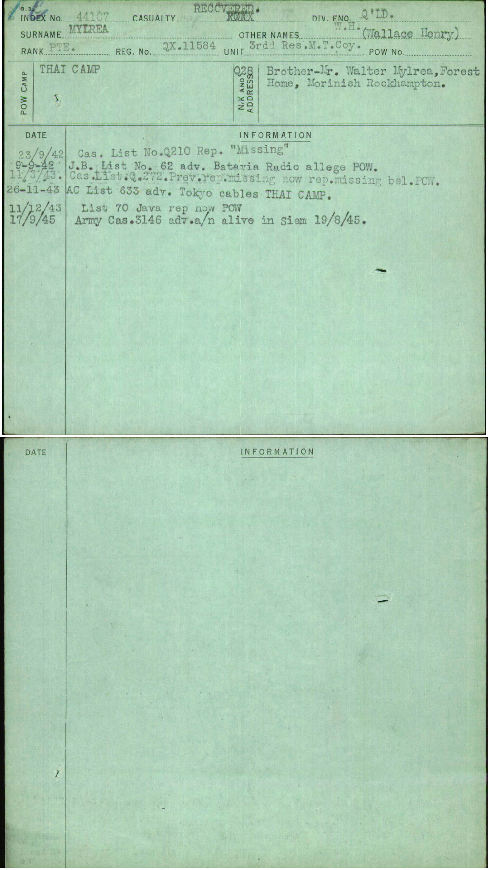 Mylrea, W H (Wallace Henry), QX11584