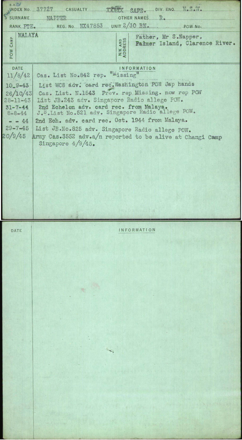 Napper, R, NX47853