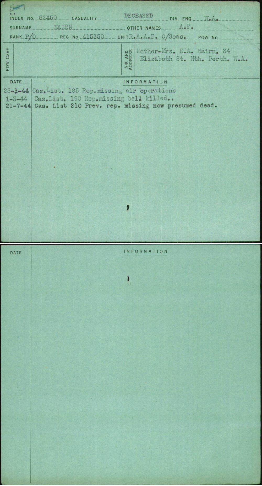Nairn, A F, 415350