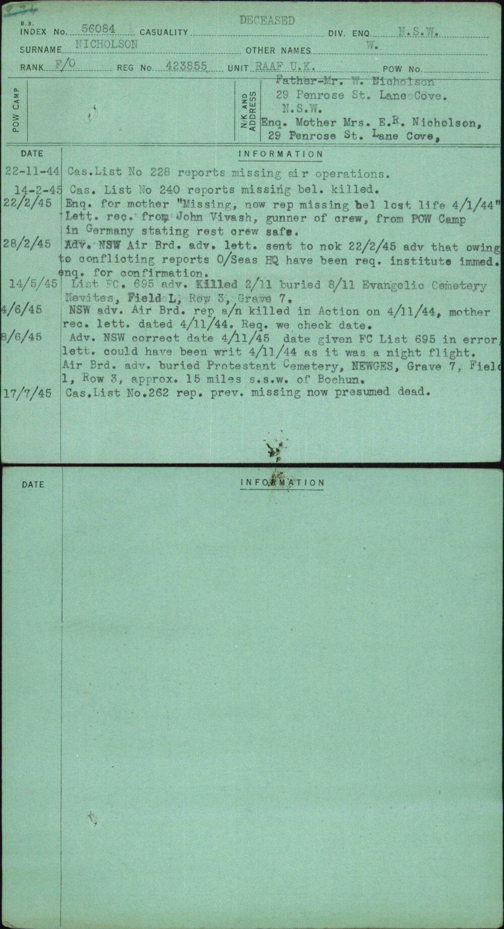 Nicholson, W, 423855