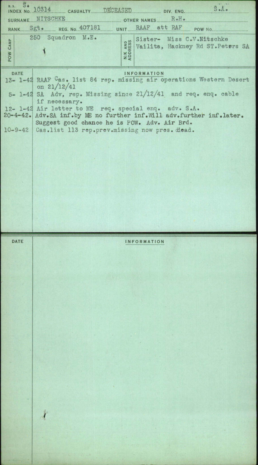 Nitschke, R H, 407181