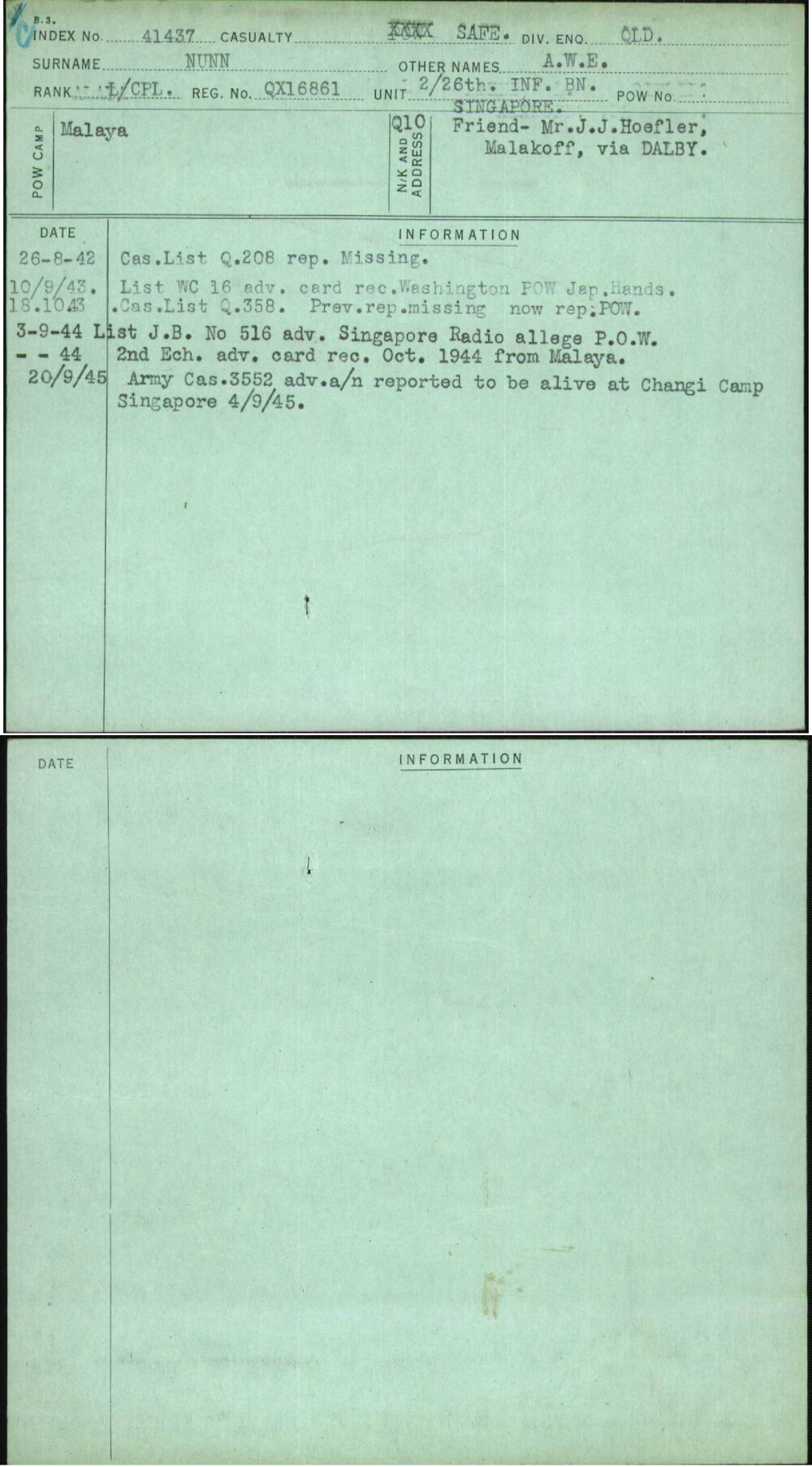 Nunn, A W E, QX16861