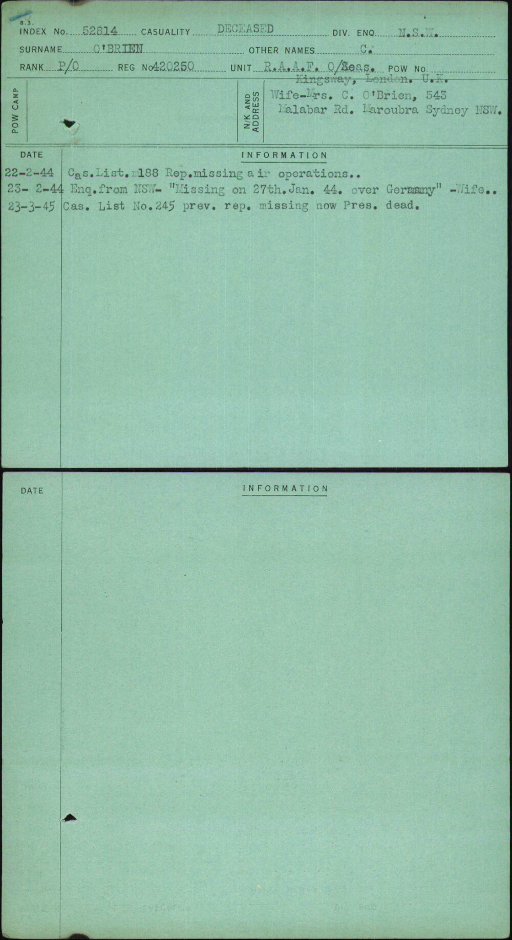 O'Brien, C, 420250