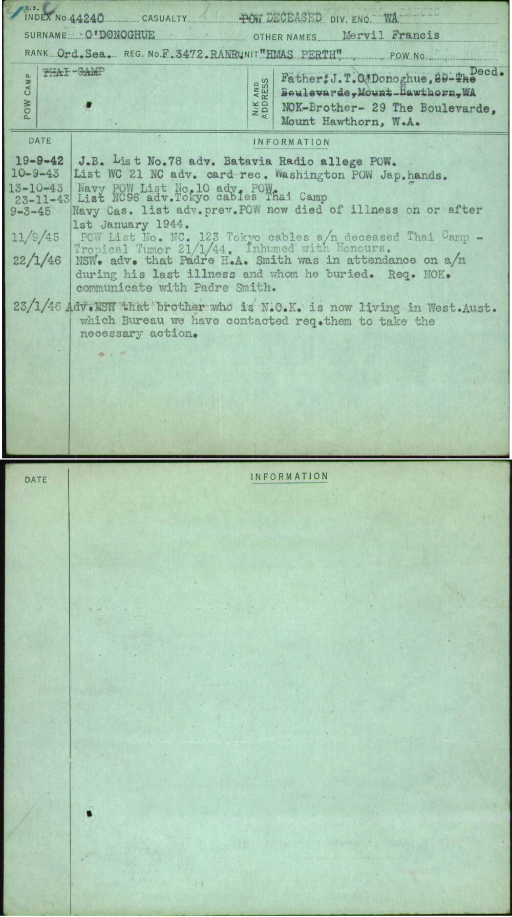 O'Donoghue, Mervil Francis, F3472Ranr