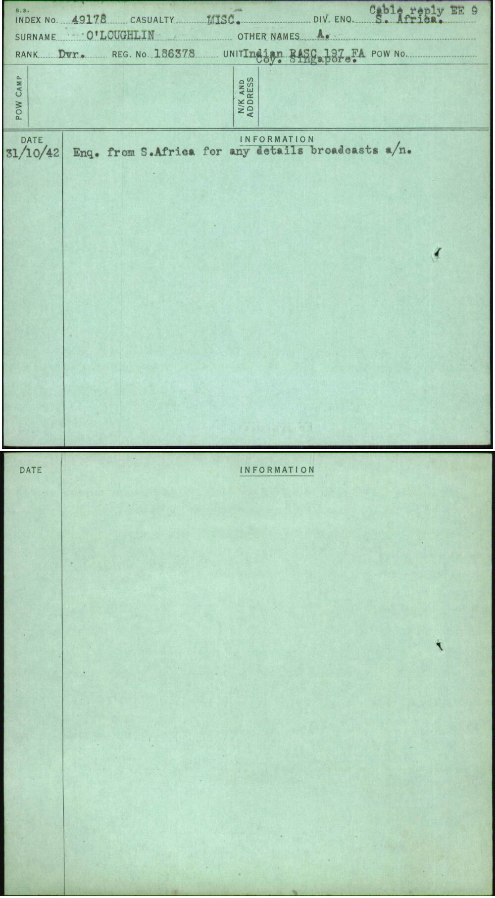 O'Loughlin, A, 186378