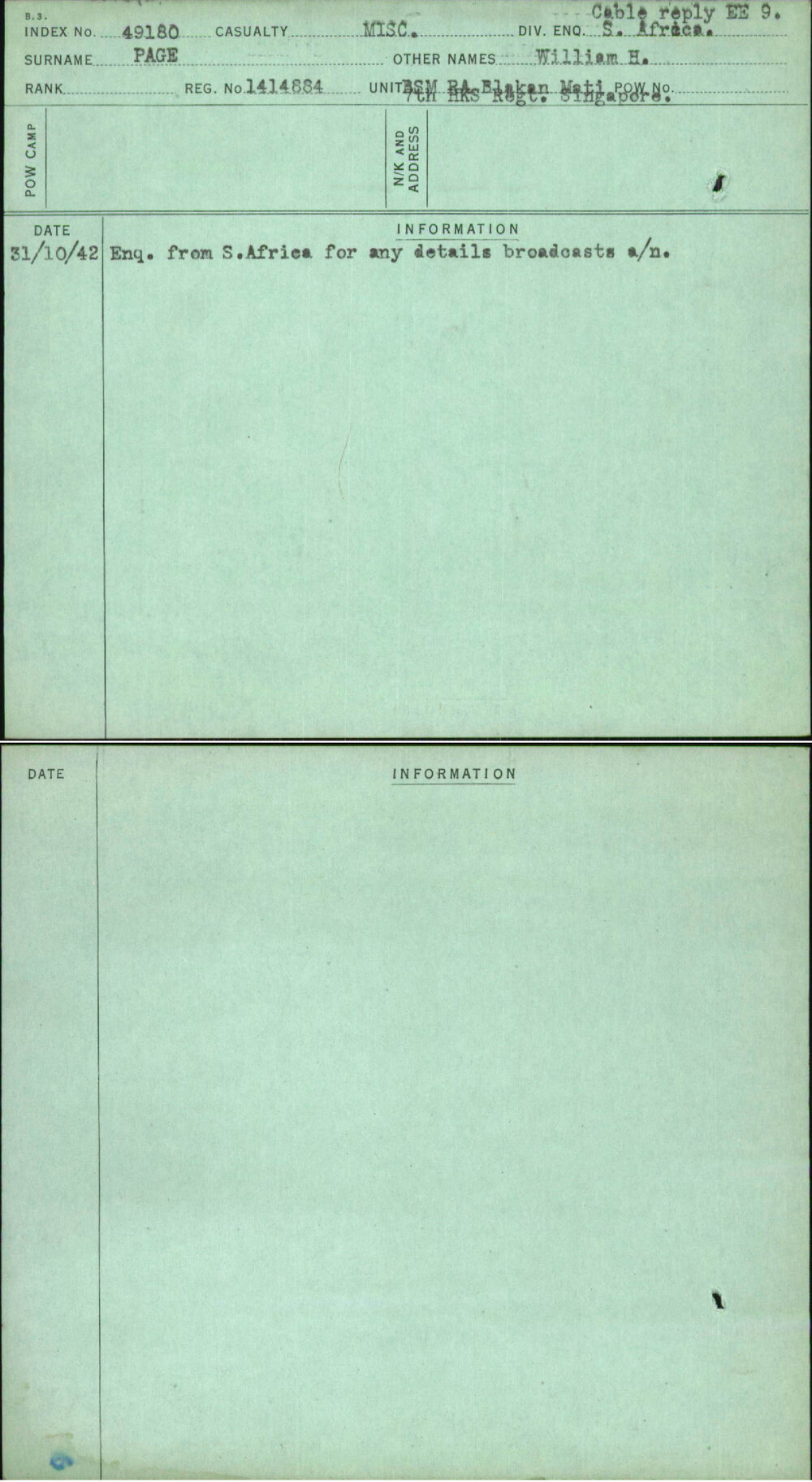 Page, William H, 1414884