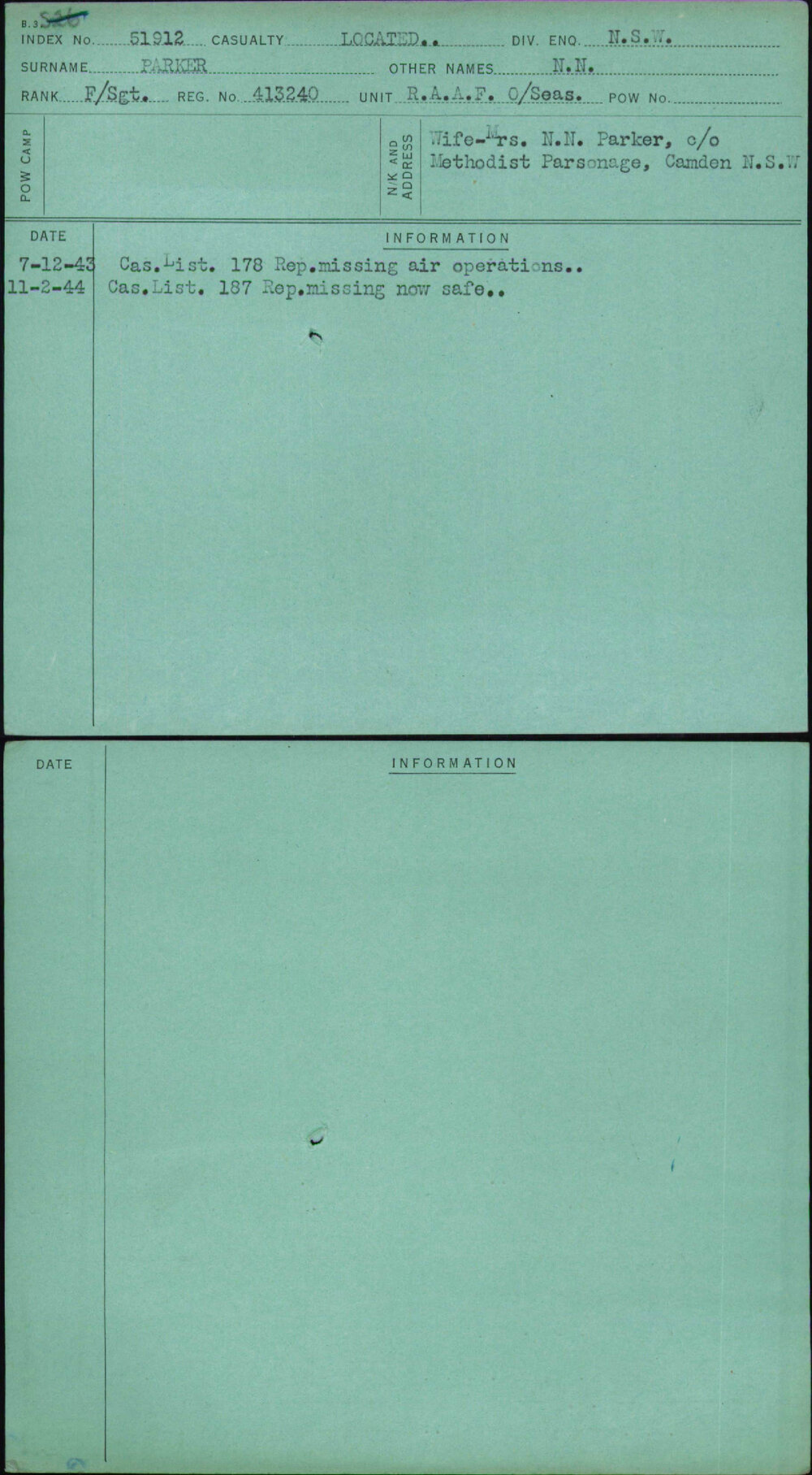 Parker, N N, 413240