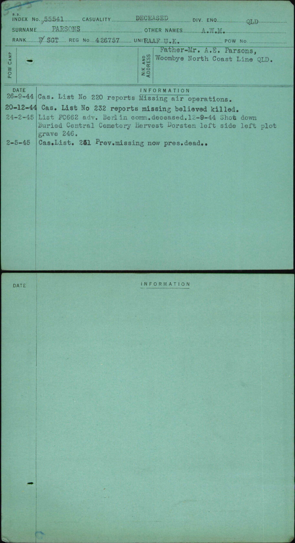 Parsons, A W M, 426757