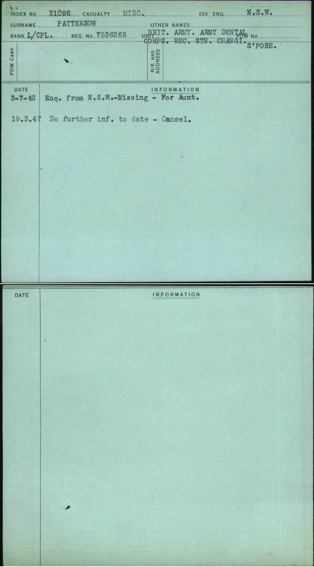 Patterson, [No Given Name], 7536265