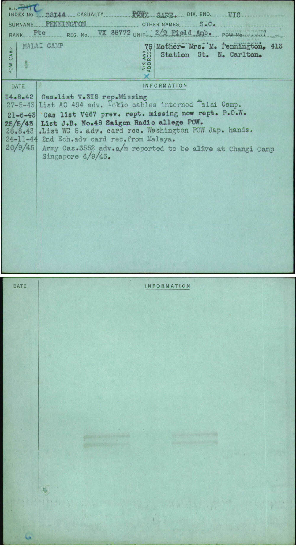 Pennington, S C, VX38772