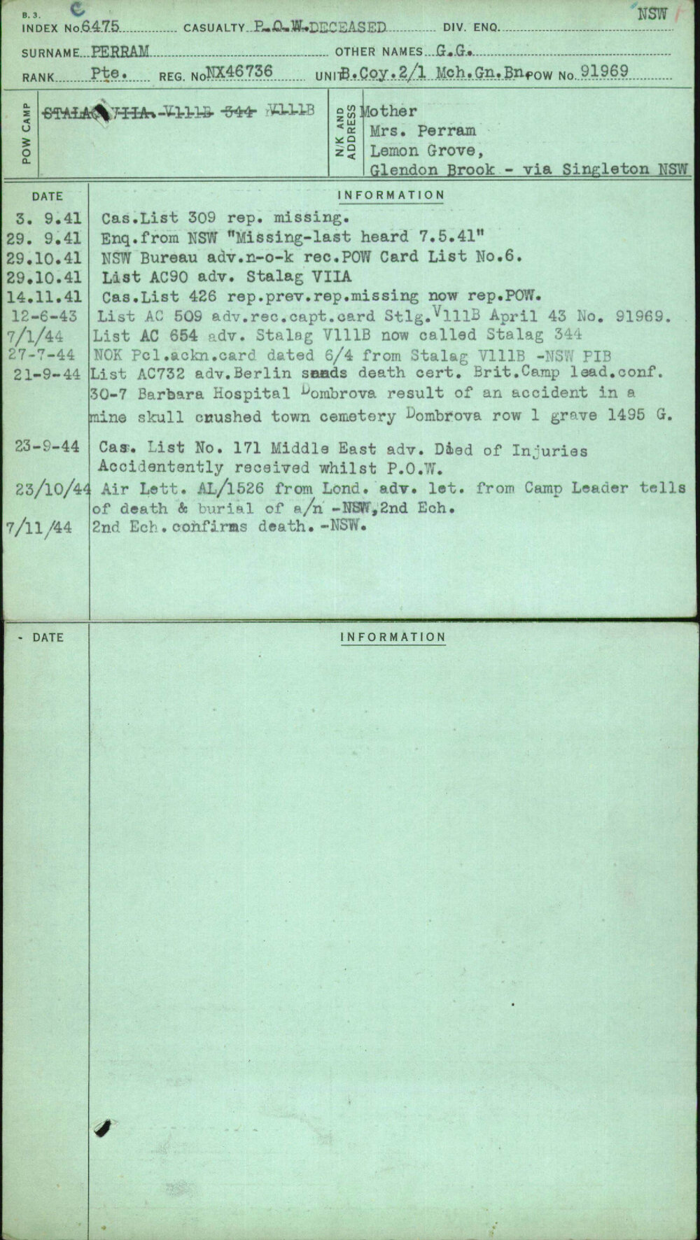 Perram, G G, NX46736