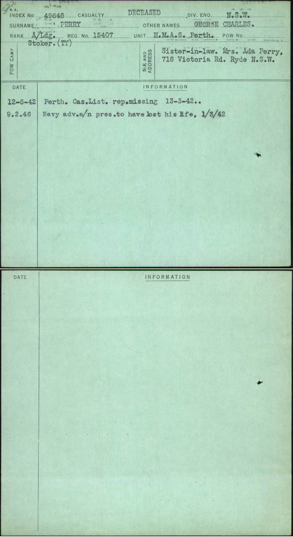 Perry, George Charles, 15407