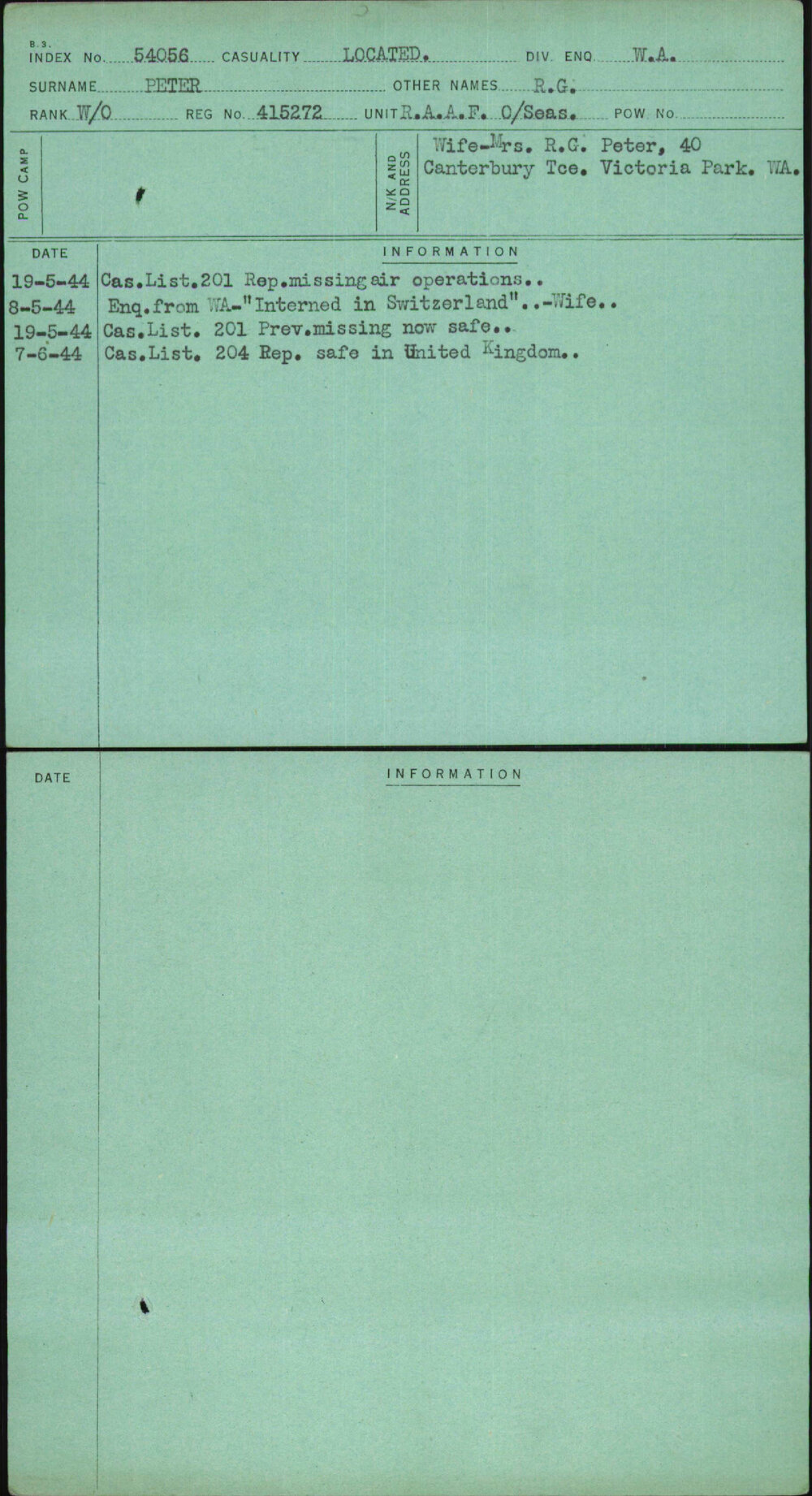 Peter, R G, 415272