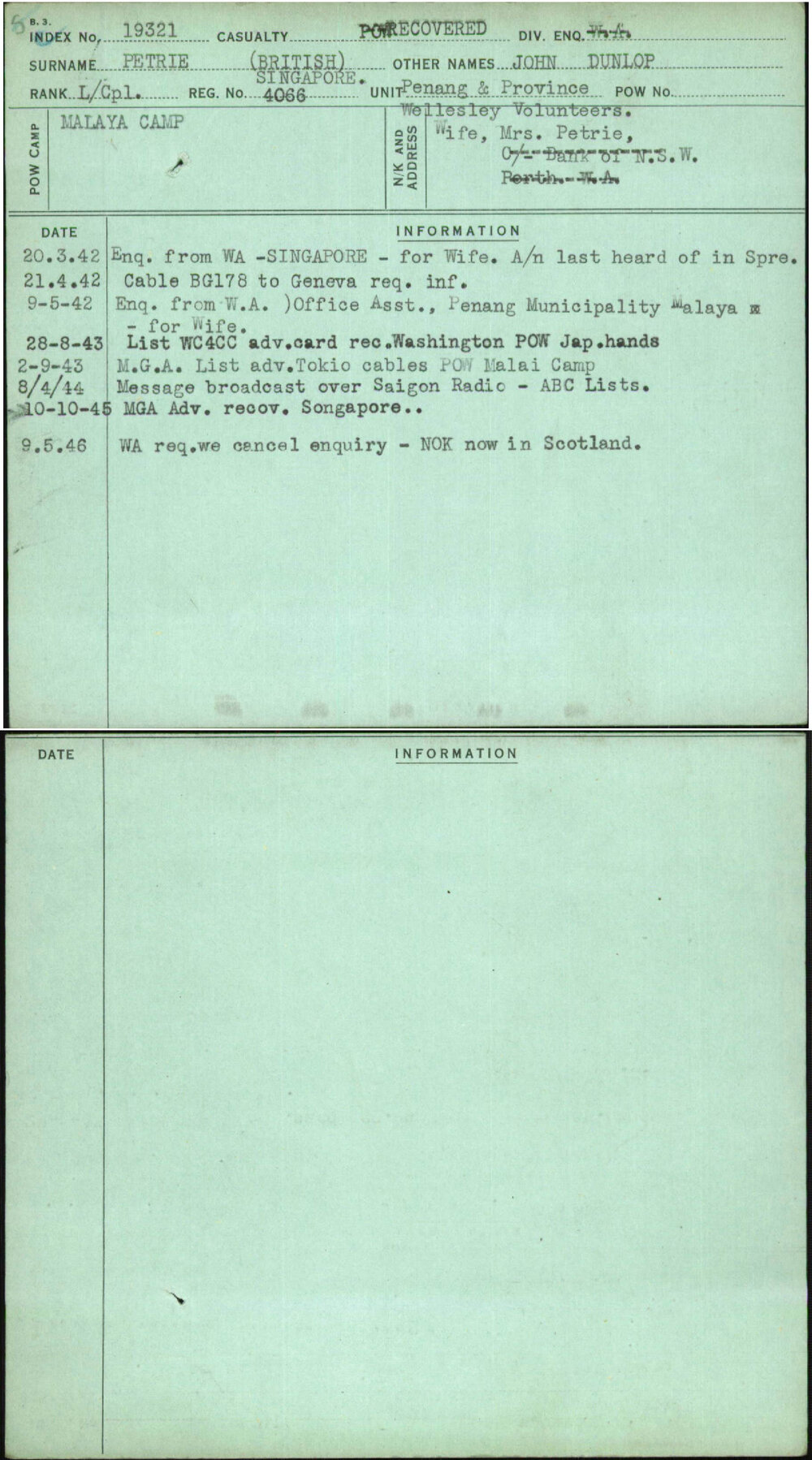 Petrie (British), John Dunlop, 4066