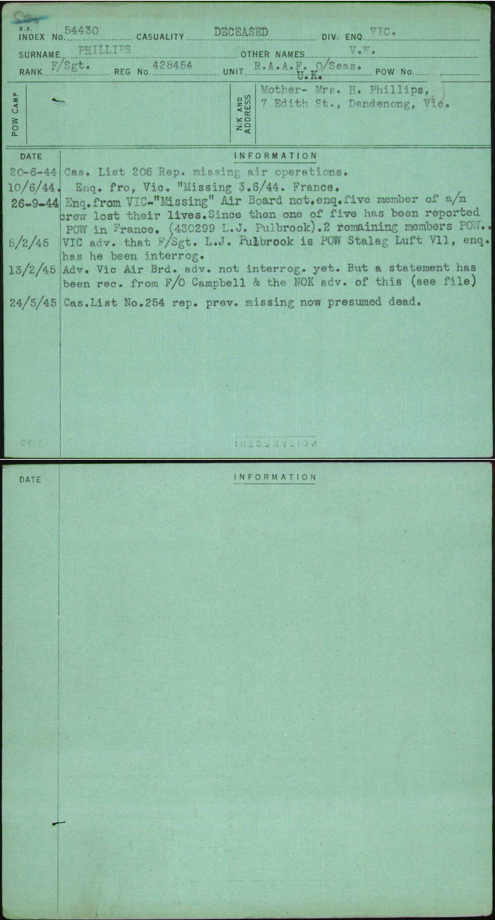 Phillips, V W, 428454