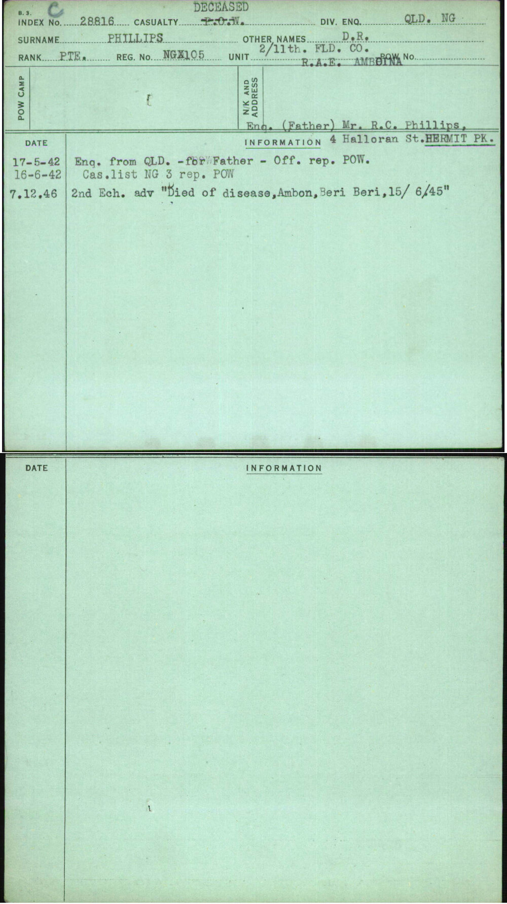 Phillips, D R, Ngx105