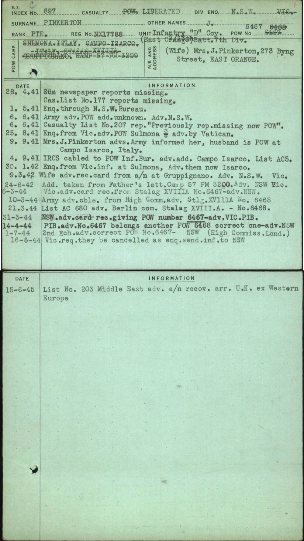 Pinkerton, J, NX17788