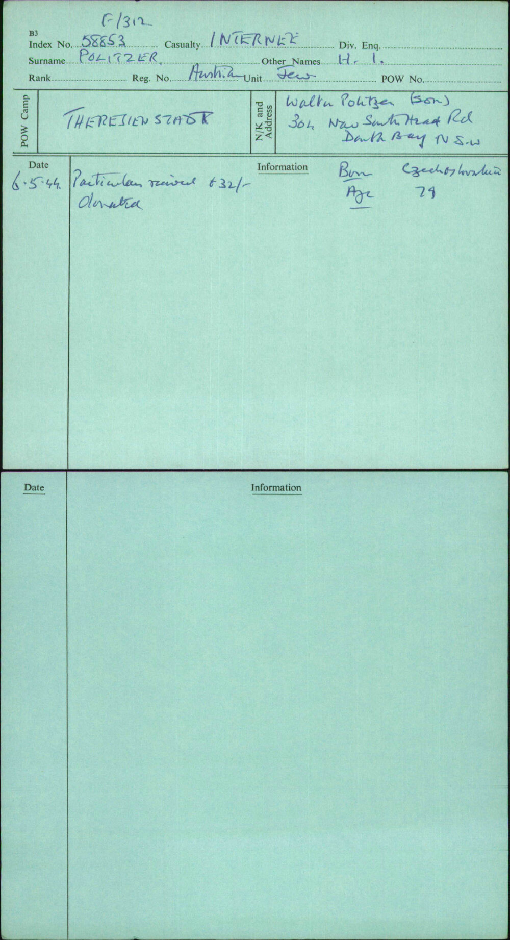 Politzer, H I, Austrian