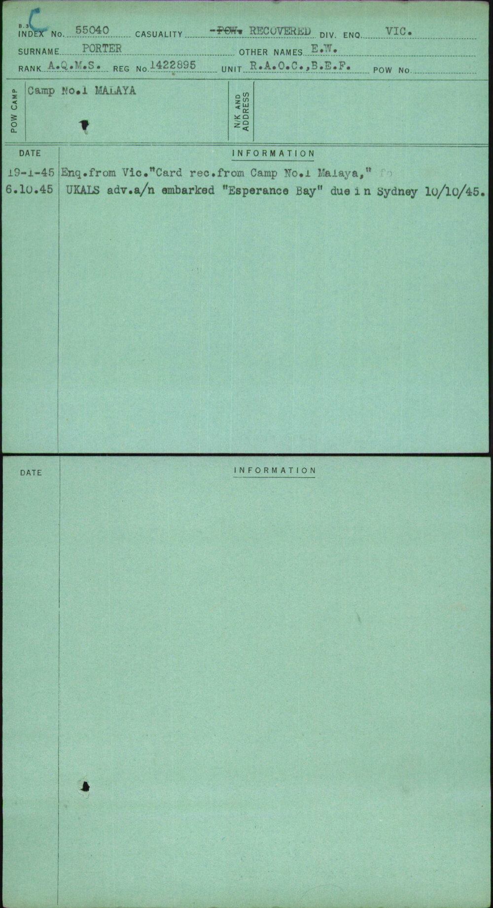 Porter, E W, 1422895