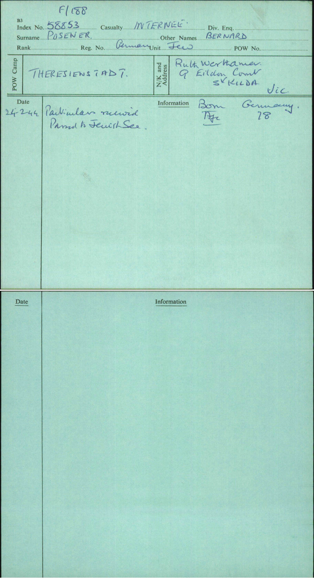 Posener, Bernard, German