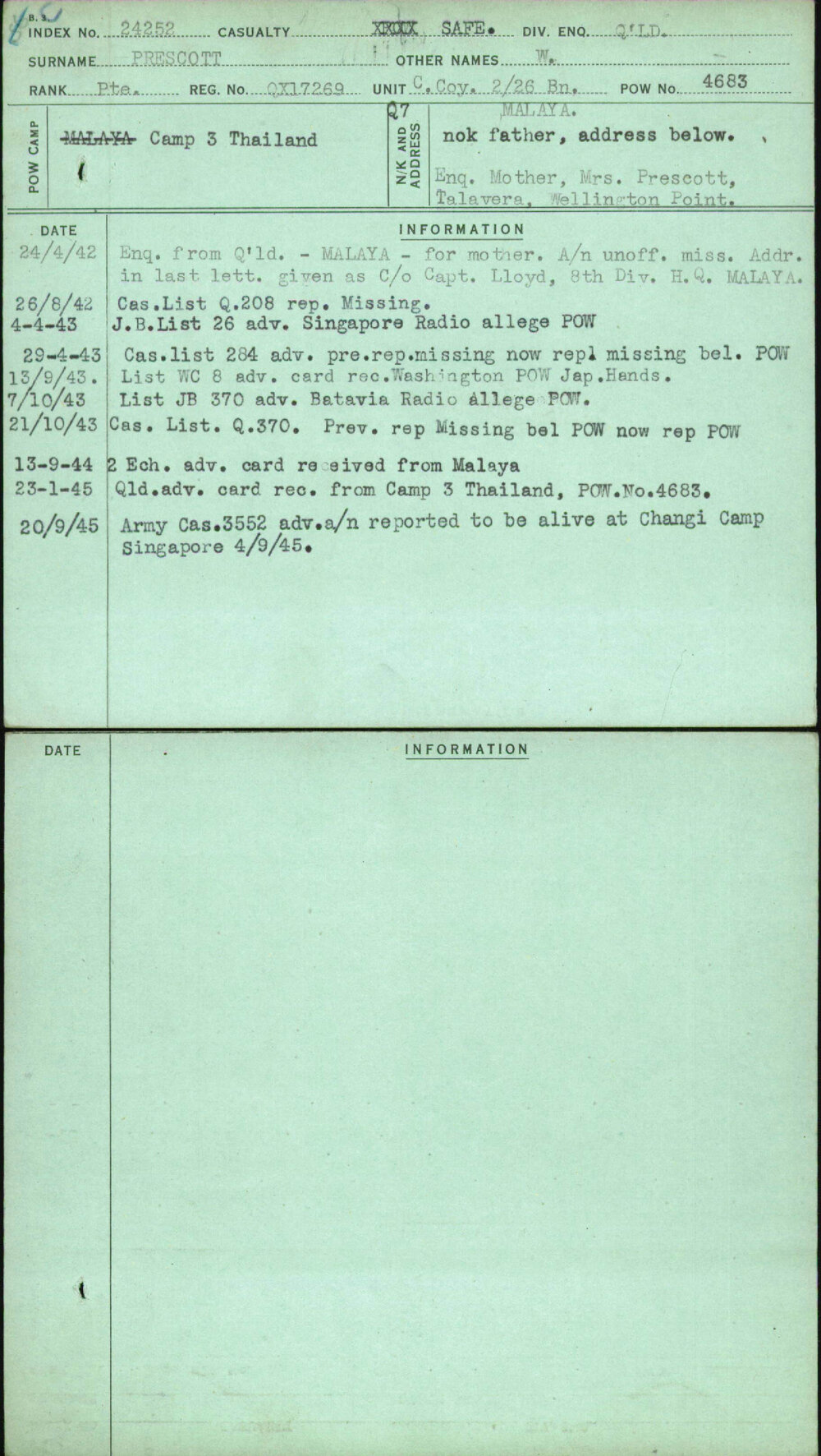 Prescott, W, QX17269