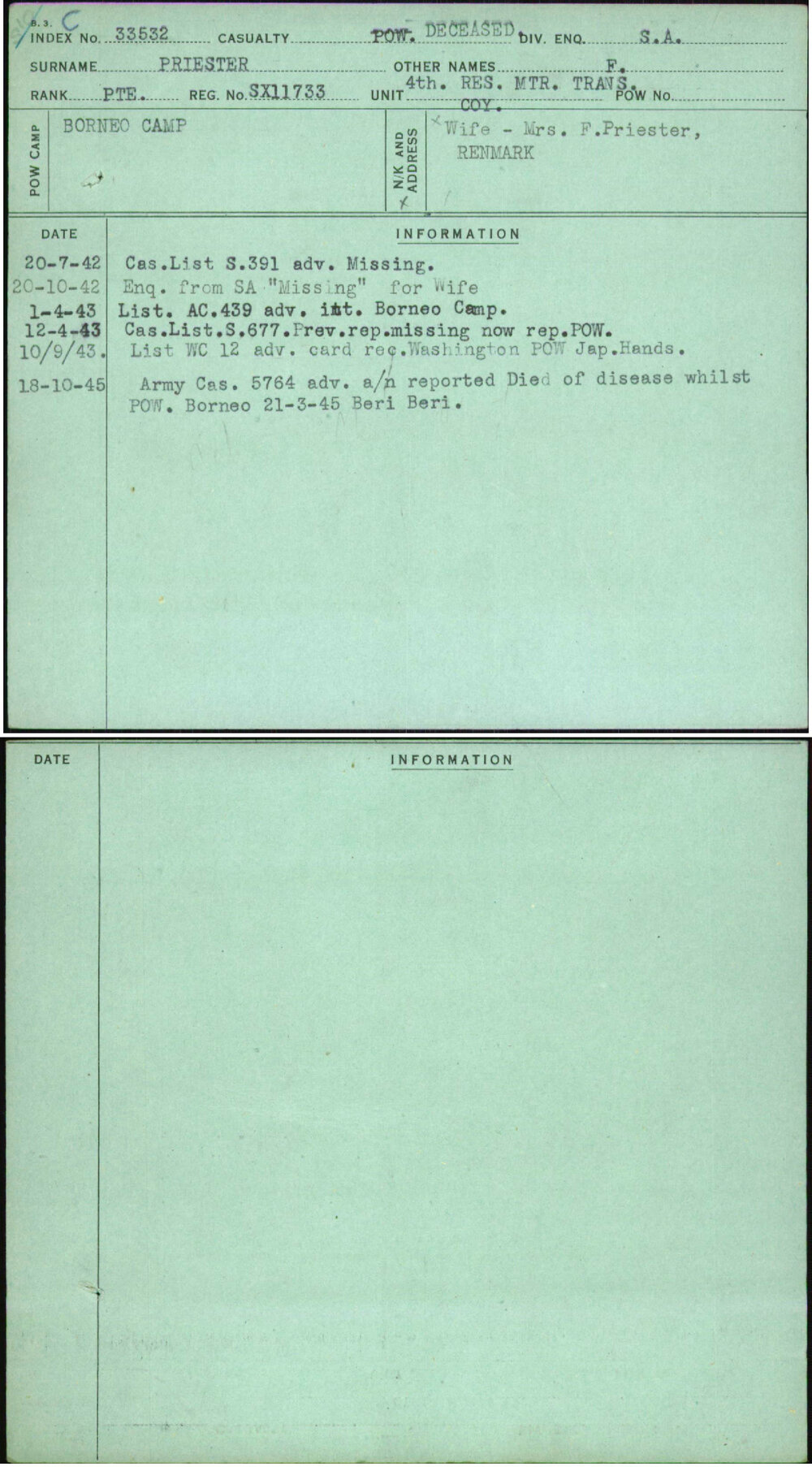 Priester, F, SX11733