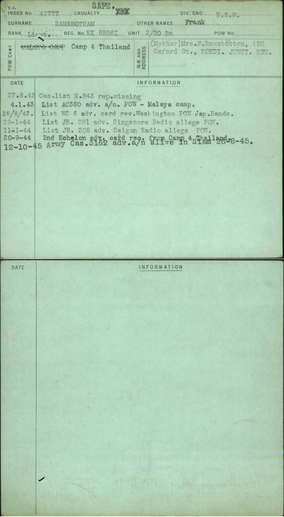 Ramsbotham, Frank, NX59561