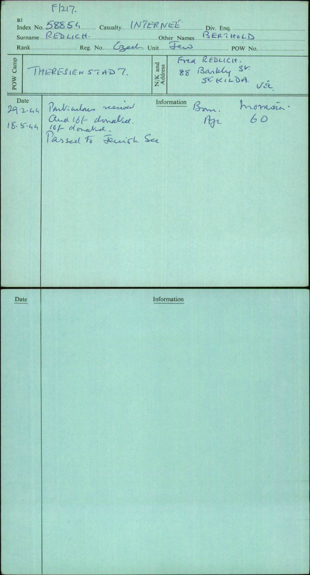 Redlich, Berthold, Czech